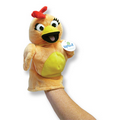 Custom Plush Chick Mascot Hand Puppet w/ Hang Tag